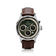 1564 Chronodate Automatic by AV86 vintage-inspired chronograph with sapphire crystal, automatic movement, and brown leather strap