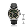 1564 Chronodate Automatic by AV86 vintage-inspired chronograph with sapphire crystal, three subdials, and black leather strap