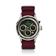 1564 Chronodate Automatic by AV86 vintage-inspired automatic chronograph with sapphire crystal, textured dial, and fabric strap