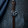 1815 Chronograph by AV86 vintage-inspired chronograph with sapphire crystal, textured dial, and brown leather strap on dark surface