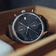 1815 Chronograph by AV86 vintage-inspired chronograph with sapphire crystal, textured dial, and brown leather strap