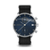 1815 Chronograph by AV86 with vintage-inspired dial, sapphire crystal, chronograph function, and textured black fabric strap