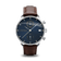 1815 Chronograph by AV86 luxury chronograph with sapphire crystal, blue dial, vintage-inspired design, and brown leather strap