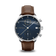 1815 Chronograph by AV86 with vintage-inspired blue dial, chronograph function, sapphire crystal, and brown leather strap