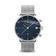 1815 Chronograph by AV86 luxury vintage-inspired chronograph with sapphire crystal, textured blue dial, date window, and steel mesh strap