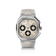 1904 Chrono, Steel / Off White & Black by AV86 features a vintage-inspired chronograph with a sapphire crystal, textured dial, and a durable silicone strap, exemplifying Nordic minimalism.