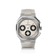 1904 Chronograph by AV86 with angular case, vintage-inspired dial, sapphire crystal, chronograph subdials, and textured rubber strap