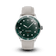 1926 At'sea by AV86 luxury diver watch with green sunray dial, sapphire crystal, compass bezel, and light leather strap