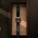 1954 Amalfi Mechanical by AV86 luxury dress watch with polished gold case, mechanical movement, small seconds, textured leather strap