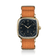 1954 Amalfi Mechanical by AV86 luxury dress watch with polished gold case, mechanical small seconds, sapphire crystal, and textured tan strap