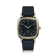 1954 Amalfi Mechanical, Gold / Midnight Blue by AV86 luxury dress watch with cushion case, mechanical small seconds, sapphire crystal, and leather strap