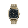 1954 Amalfi Mechanical by AV86 luxury dress watch with polished gold case, mechanical small seconds, sapphire crystal, and metal bracelet