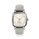 1954 Amalfi Mechanical, Steel / Off White by AV86, luxury timepiece with a square steel case and off white dial on suede strap