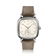 1954 Amalfi Mechanical, Steel / Off White watch by AV86 with vintage-inspired design and khaki textile strap.