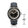 1956 Marine by AV86 vintage-inspired diver with sapphire crystal, rotating bezel, and black leather strap with deployant clasp
