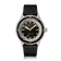 1956 Marine by AV86 vintage-inspired diver with sapphire crystal, rotating bezel, and black leather strap in Danish design style