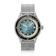 1956 Marine Automatic, Steel / Blue Fade vintage-inspired watch by AV86 with stainless steel mesh strap and blue gradient dial