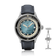 1956 Marine Automatic, Steel / Blue Fade by AV86 with vintage-inspired design, blue fade dial, and black leather strap.