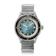 1956 Marine Automatic, Steel / Blue Fade vintage-inspired luxury timepiece by AV86 with stainless steel bracelet and blue gradient dial
