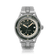 1956 Marine Automatic, Steel / Green vintage-inspired watch by AV86 with stainless steel bracelet and green dial design