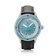 1956 Marine by AV86 vintage-inspired diver watch with sapphire crystal, unidirectional bezel, and black leather strap