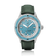 1956 Marine by AV86 vintage-inspired diver with sapphire crystal, rotating bezel, and green leather strap