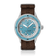 1956 Marine by AV86 vintage-inspired diver with sapphire crystal, rotating bezel, and brown textured fabric strap