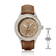 1956 Marine Automatic, Steel / Sand with sapphire crystal, leather strap, and classic vintage-inspired design by AV86