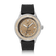 1956 Marine Automatic, Steel / Sand by AV86, vintage-inspired luxury timepiece with a sand dial and black textured strap.