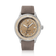 1956 Marine Automatic, Steel / Sand by AV86 featuring a vintage-inspired dial, steel case, and soft brown leather strap luxury timepiece