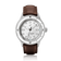 1956 Marine by AV86 vintage-inspired diver with sapphire crystal, rotating bezel, and brown leather strap in minimalist Danish design