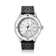 1956 Marine by AV86 vintage-inspired diver with sapphire crystal, compass bezel, and perforated black leather strap