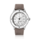 1956 Marine by AV86 vintage-inspired diver watch with sapphire crystal, rotating bezel, and taupe leather strap