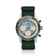 1960 Racing Chronograph, Steel / Sky Blue & Green