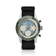 1960 Racing Chronograph, Steel / Sky Blue & Green