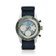 1960 Racing Chronograph, Steel / Sky Blue & Green