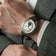 1968 Mechanical (Hand-Wound) by AV86 luxury timepiece with vintage-inspired dial, sapphire crystal, and black leather strap on wrist