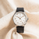 1968 Mechanical by AV86 vintage-inspired automatic watch with sapphire crystal, classic dial, and black leather strap
