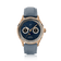 1968 Moonphase, Rose Gold / Dark Blue by AV86 luxury moonphase watch with sapphire crystal, rose gold case, and leather strap