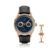 1968 Moonphase, Rose Gold / Dark Blue by AV86 luxury moonphase watch with sapphire crystal and black leather strap