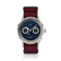1968 Moonphase by AV86 vintage-inspired moonphase watch with sapphire crystal, textured dial, and burgundy fabric strap