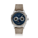 1968 Moonphase by AV86 luxury vintage-inspired moonphase watch with sapphire crystal, textured blue dial, and beige fabric strap