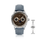 1968 Moonphase by AV86 luxury moonphase watch with sapphire crystal, textured dial, day-date subdials, and leather strap