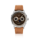 1968 Moonphase by AV86 with vintage-inspired moonphase dial, sapphire crystal, and brown leather strap in minimalist Scandinavian design
