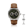1968 Moonphase by AV86 vintage-inspired moonphase watch with sapphire crystal, textured dial, and brown leather strap