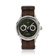 1968 Moonphase by AV86 with vintage-inspired dial, moonphase complication, sapphire crystal, and brown textured fabric strap