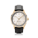 1968 Sixtyeight by AV86 vintage-inspired dress watch with sapphire crystal, gold case, minimalist dial, and black leather strap