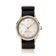 1968 Sixtyeight by AV86 vintage-inspired dress watch with gold case, sapphire crystal, and black fabric strap