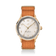 1968 Sixtyeight by AV86 vintage-inspired dress watch with sapphire crystal, gold case, and textured fabric strap