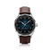 1968 Sixtyeight by AV86 vintage-inspired dress watch with sapphire crystal, elegant sunray dial, and brown leather strap